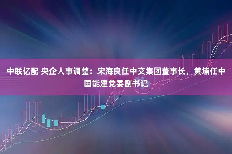 中联亿配 央企人事调整：宋海良任中交集团董事长，黄埔任中国能建党委副书记